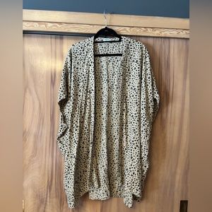 Leopard Print Kimono Cardigan, Sunday Best, Animal print Oversize, lightweight